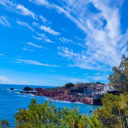 Sea View 6 Pers Near The Beaches In Agay דירה *